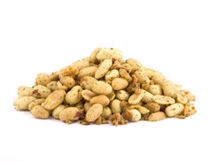 Kruidenpinda's met uitjes en knoflook